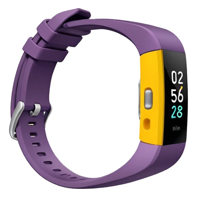 a #00DDC5 fitbit band in the style of an ios emoji  sticker