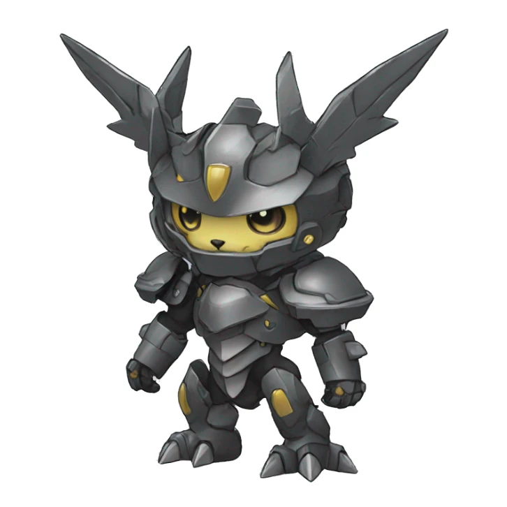  kawaii cool edgy armored Digimon-Fakemon-animal full body sticker