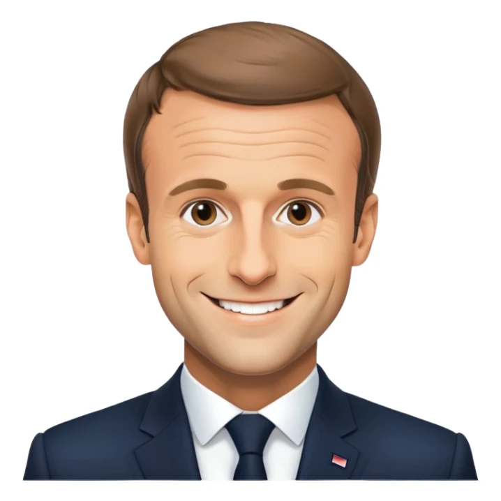 Emmanuel Macron, President of France sticker
