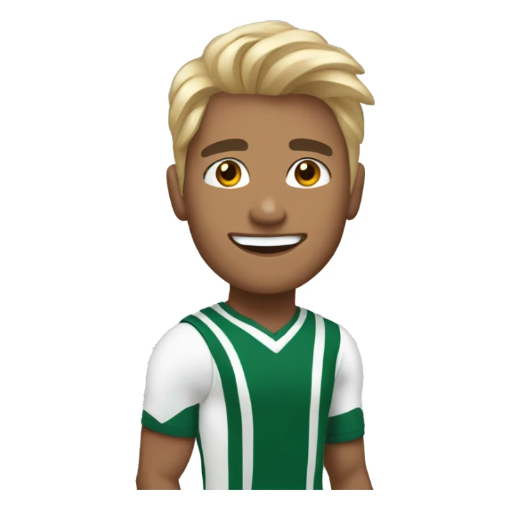 Picture of me as a male cheerleader sticker