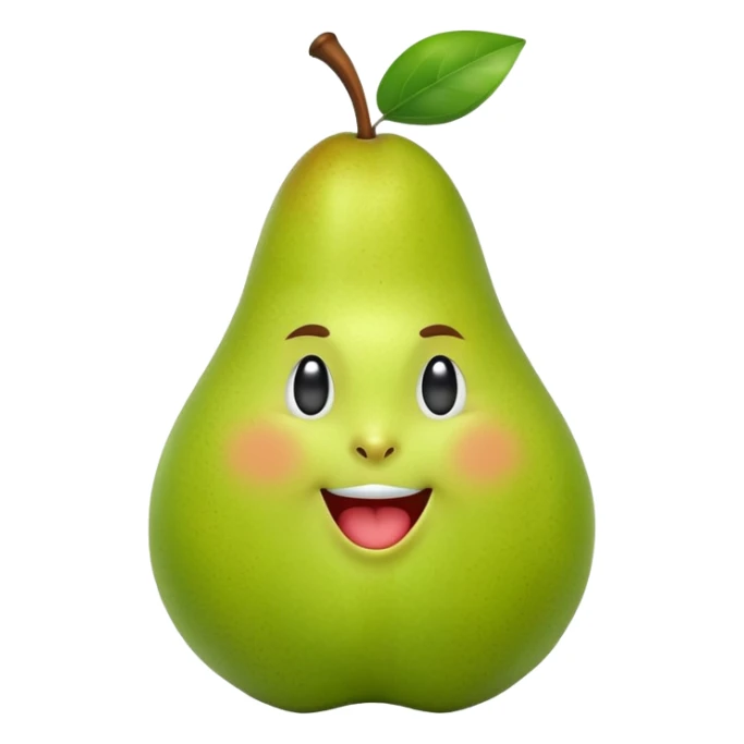 Eine Birne die Mittelfinger zeigt  sticker