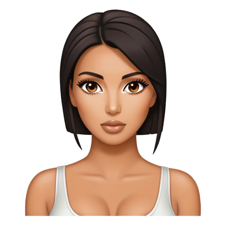 ultra realistic kim kardashian sticker