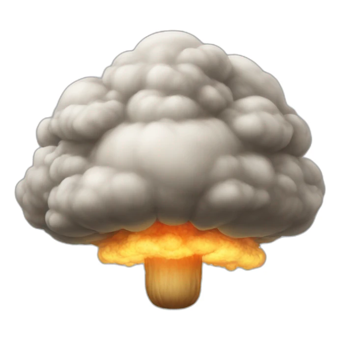 mushroom cloud sticker