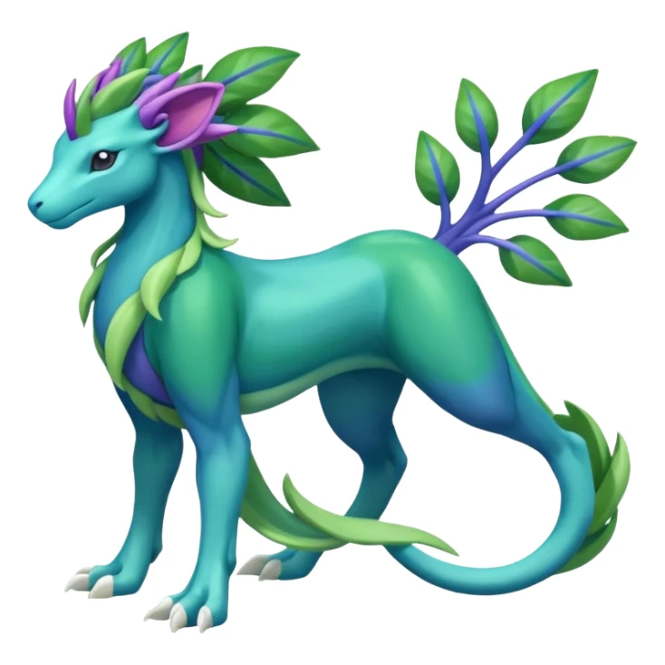 Suicune-Meganium-fusion (full body) sticker