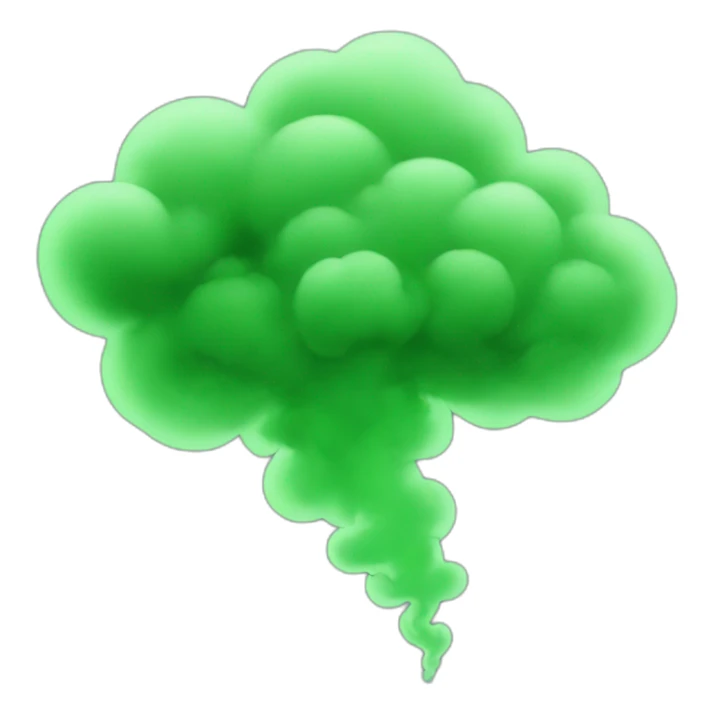 Green smoke sticker