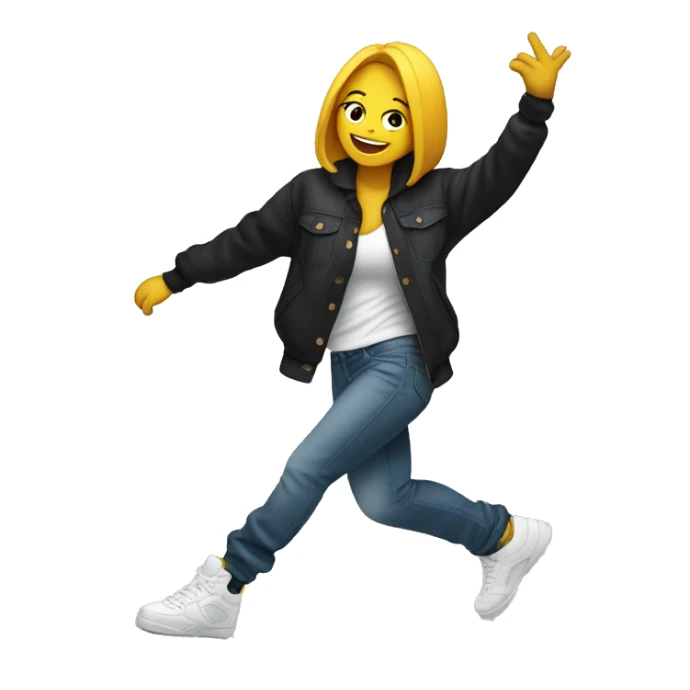 Chica bailando hip-hop  sticker