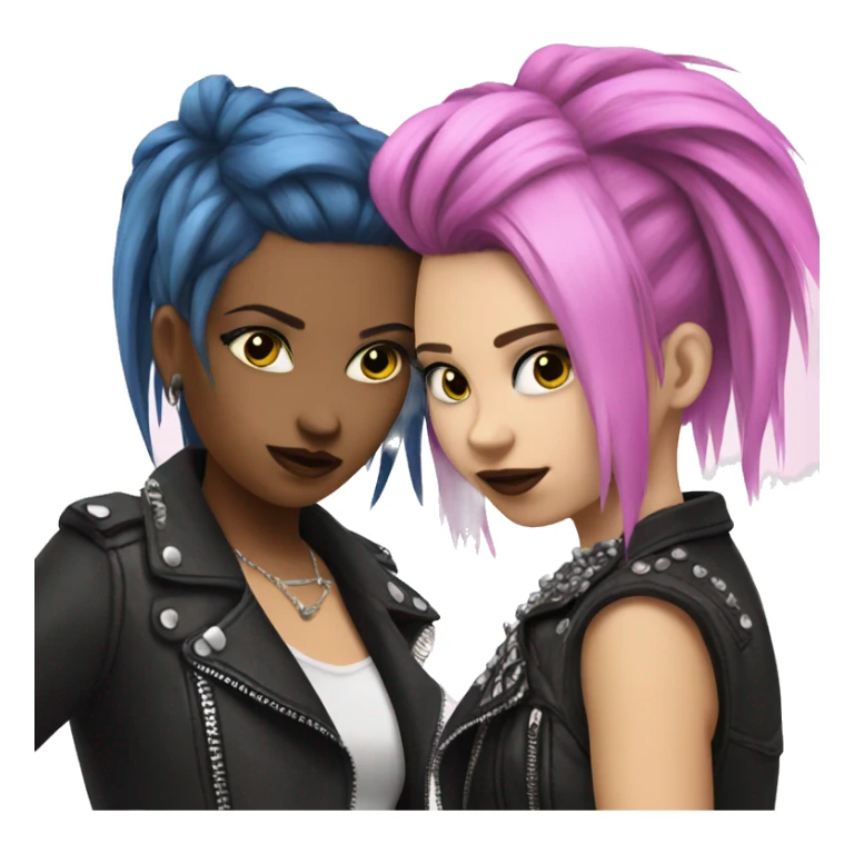 2 girls punk party  sticker