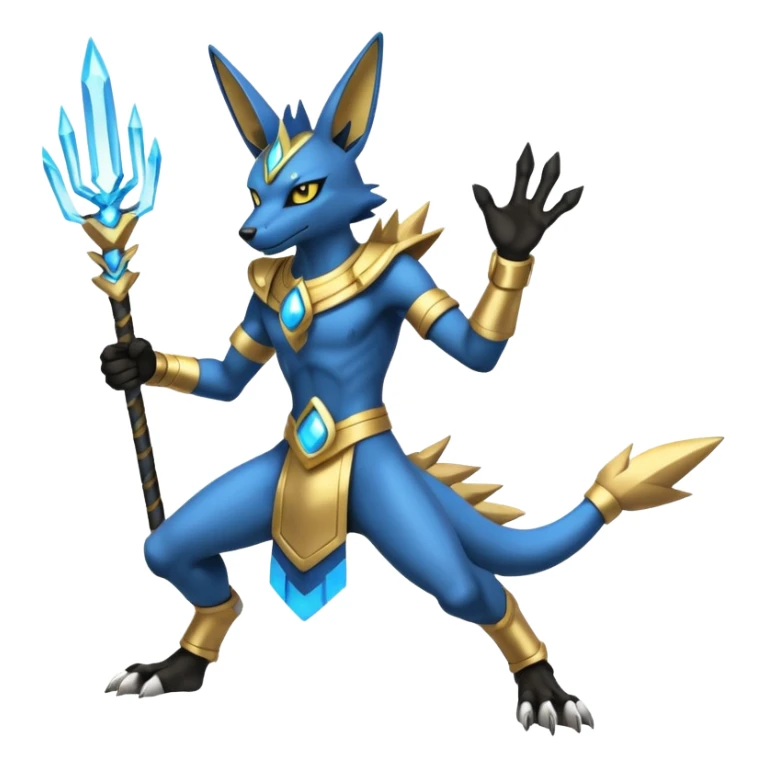 Electrike-Anubis-Lucario-Zeraora-fusion (full body) sticker