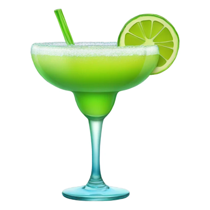 Giant margarita in colored glass sticker
