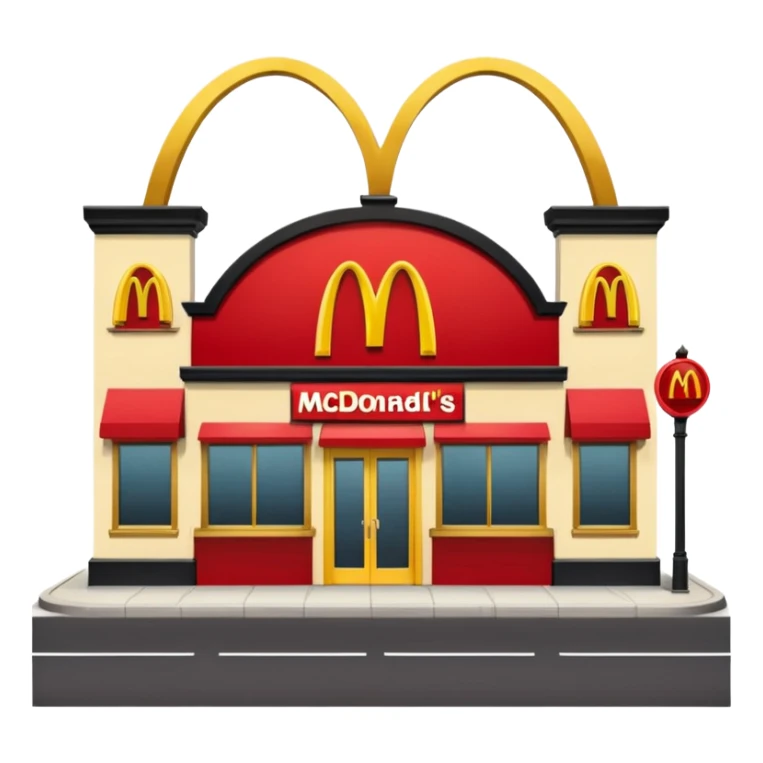Mcdonalds street sticker