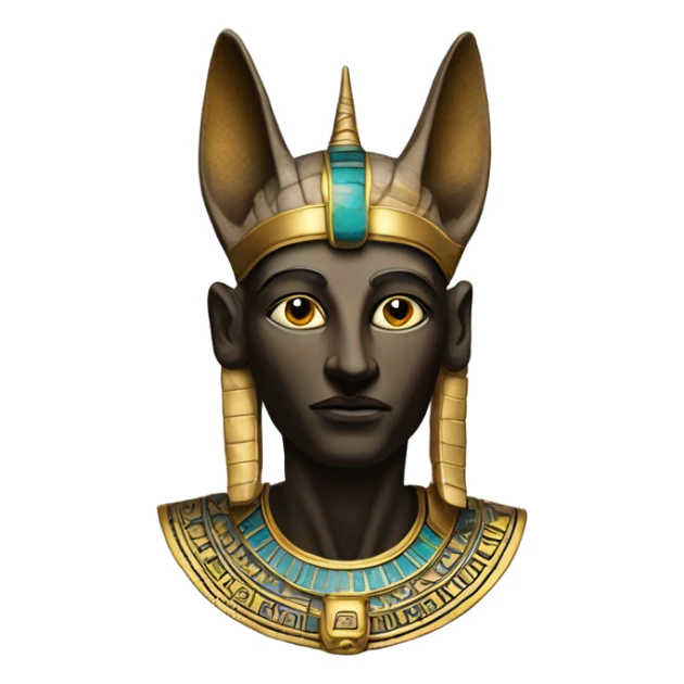 The god Osiris with proper animal head  sticker