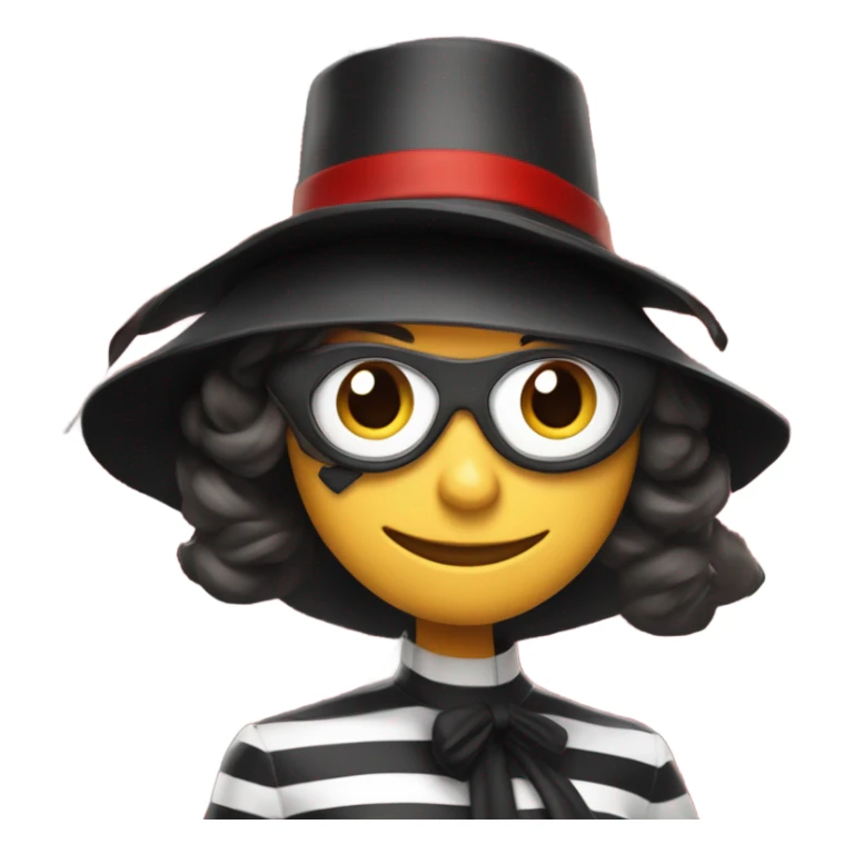 Hamburglar as a woman sticker