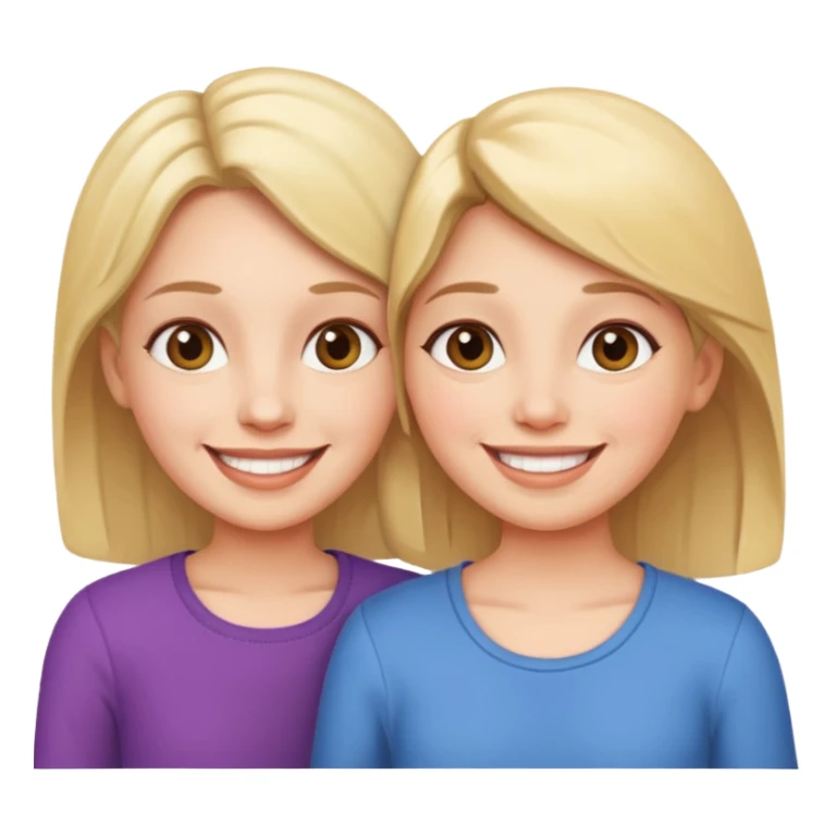 Mom and daughter sticker