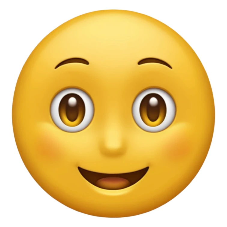 Emoji rond et jaune qui regarde à gauche de lui  sticker