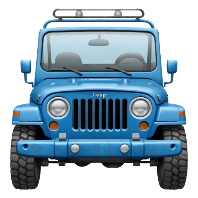 blue jeep with the top off sticker