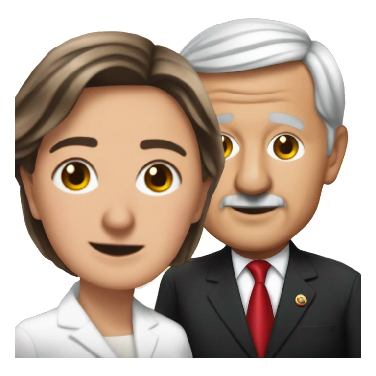 Presidente de Mexico Andres Manuel Lopez Obrador y Claudia Sheinbaum
 sticker