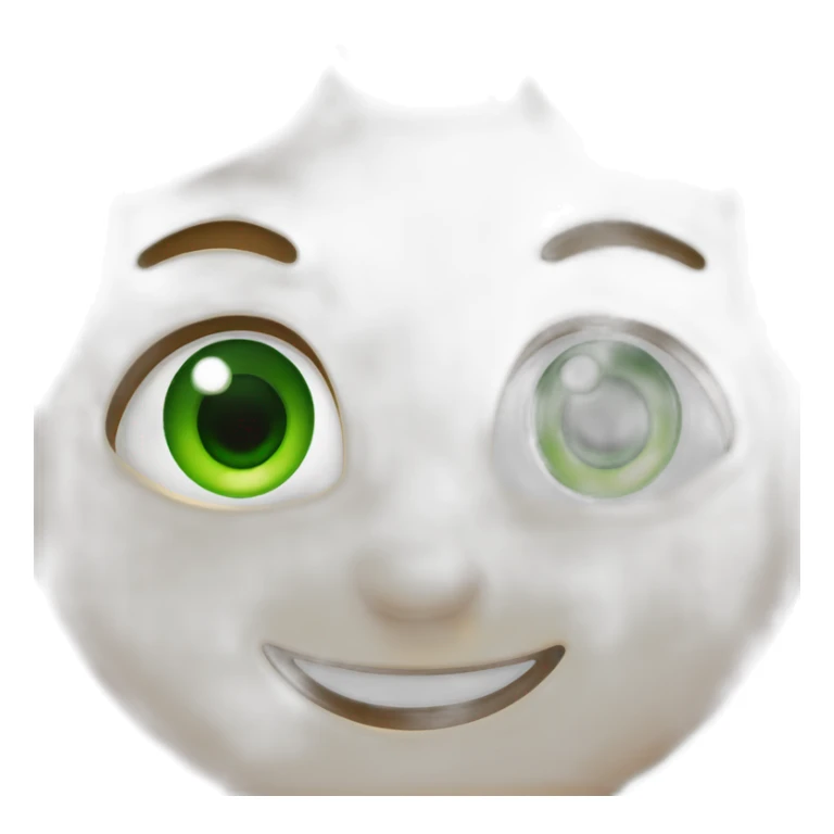 Smiley with smile and Green eyes sticker