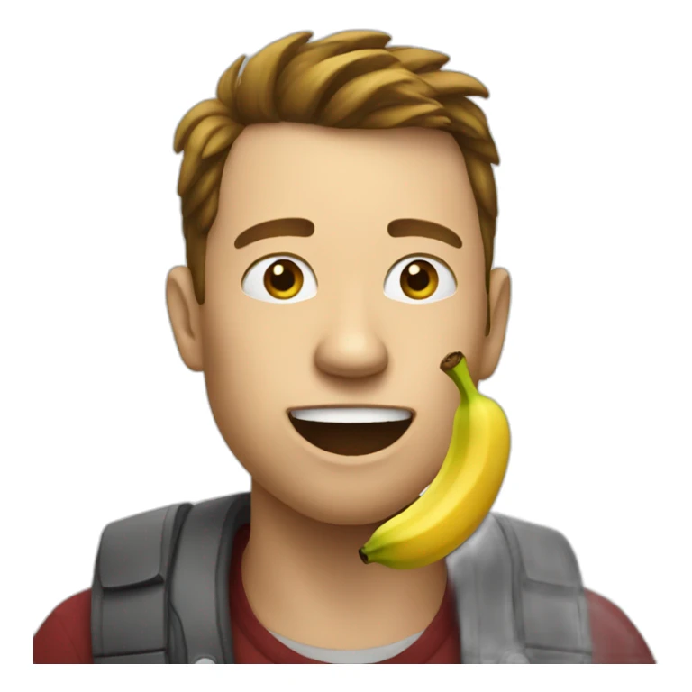 elon eating banana sticker
