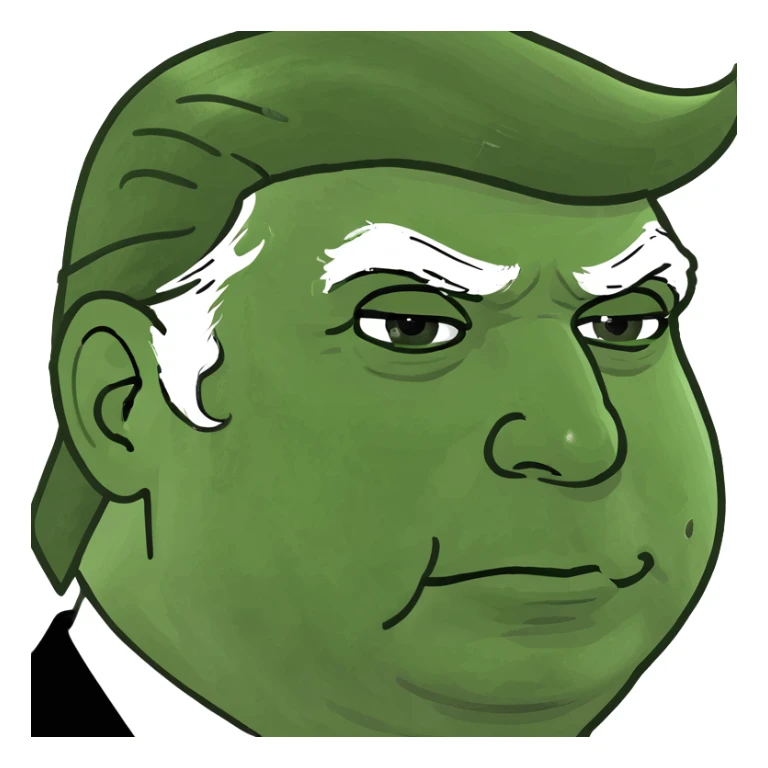 Donkey eating Donald trump sticker