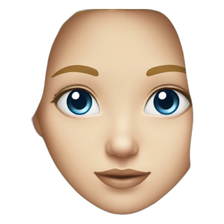 Cute blonde blue eyes sticker