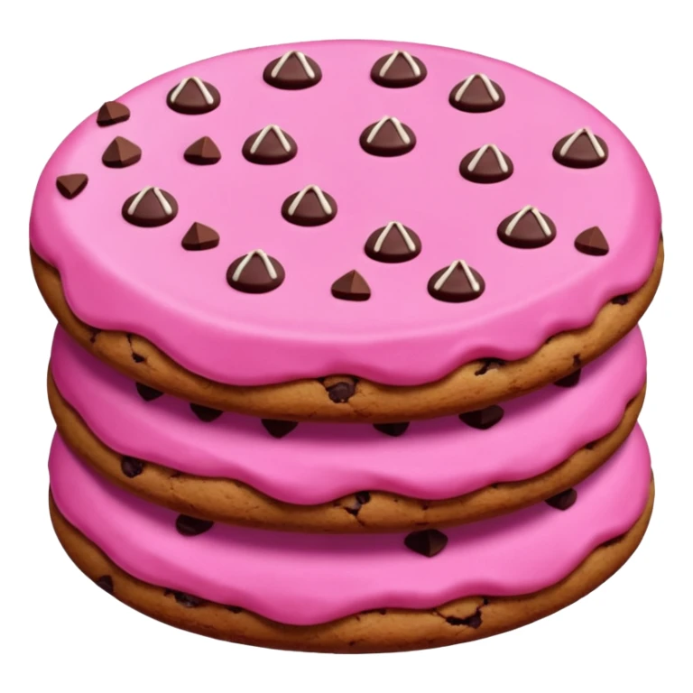 cookies made of beetroot with icing and chocolate sticker