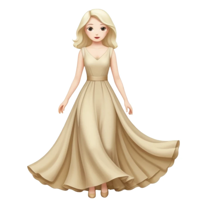 Real star face with a full body 👗 sticker