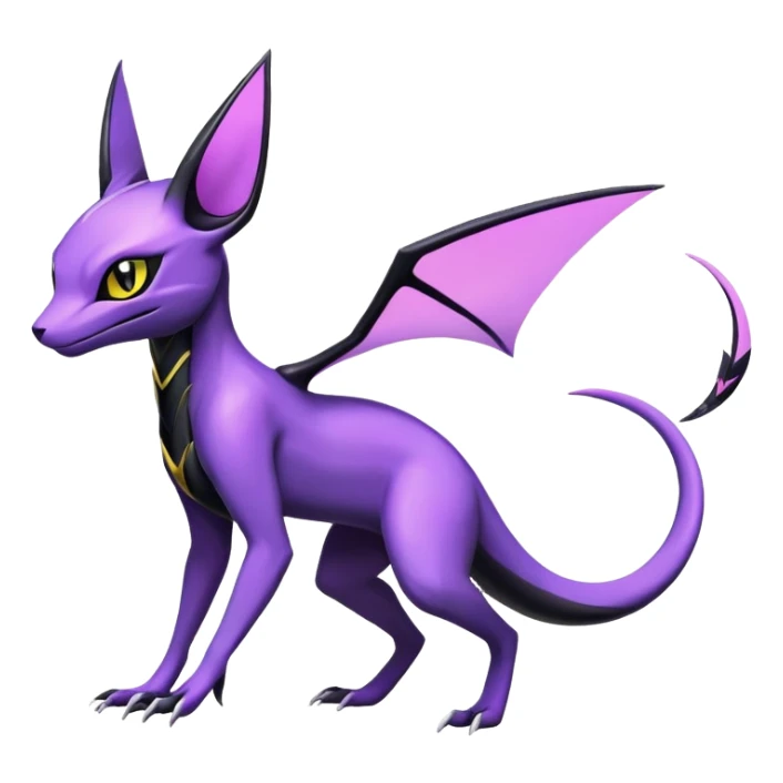 Shiny Salandit-Noivern-Umbreon-Espeon-Hybrid (Full body) sticker