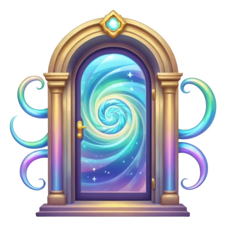 magical door portal sticker