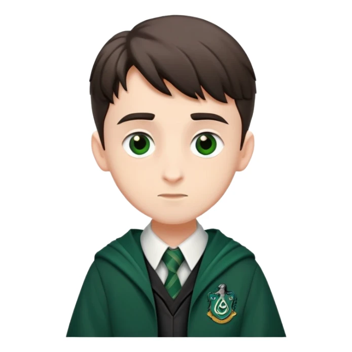 Miles Bletchley  in harry potter, wear hogwarts slytherin uniform sticker