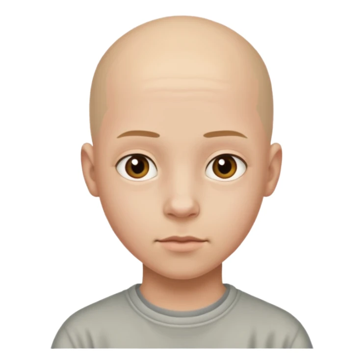 bald teenager sticker