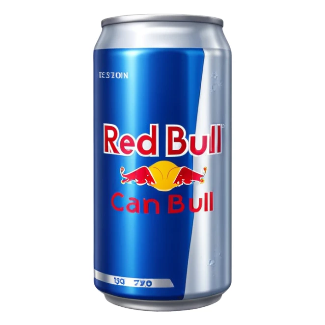 Lattina di latta di RedBull sticker