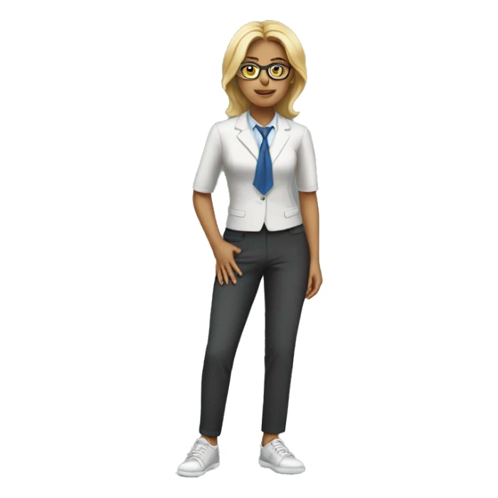 female lawyer in sneakers sticker