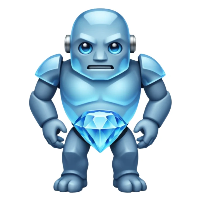 Un golem de crystal sticker