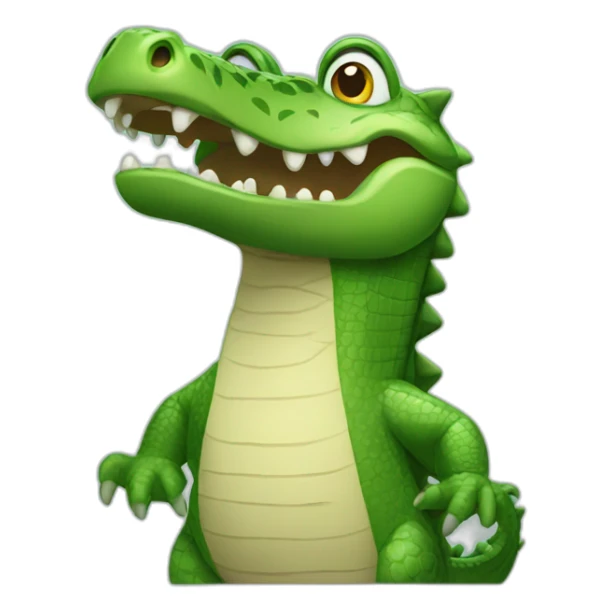 crocodile confused sticker