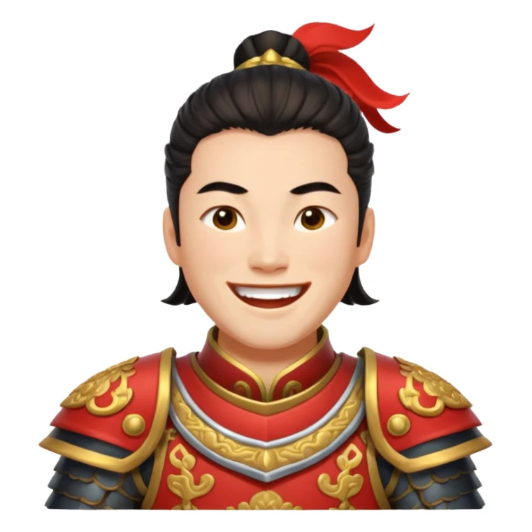 Laughing Lu bu from 3 kingdoms in discord emoji format  sticker