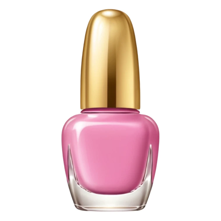 gold rococo pink inflatable puffy nail polish sticker