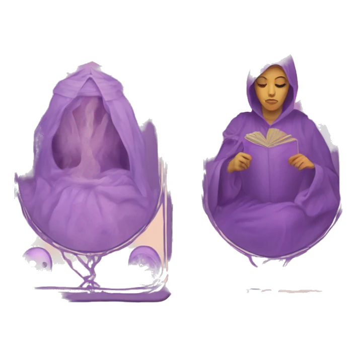 tarot card pastel color purple no human sticker