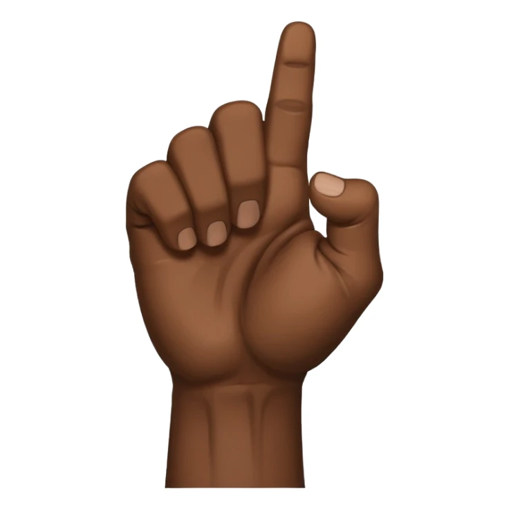 rear of veiny fist backview sticker