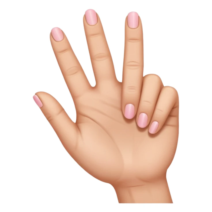 This emoji:🤙 but the lowest tumb is cut sticker