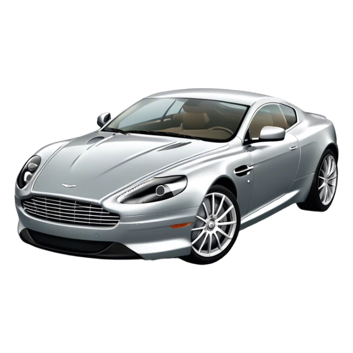Aston Martin DB9 - Aston Martin (Model Year: 2016) (Iconic colour: Silver) sticker