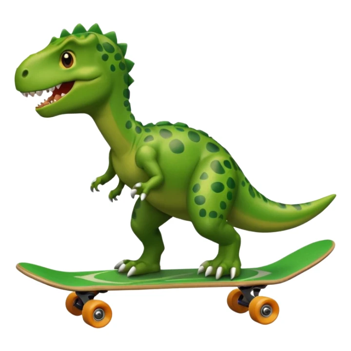 Dinosaur on a skateboard sticker