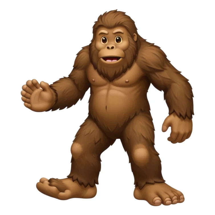 big foot emoji, simple and bold, focus on foot shape, no text sticker