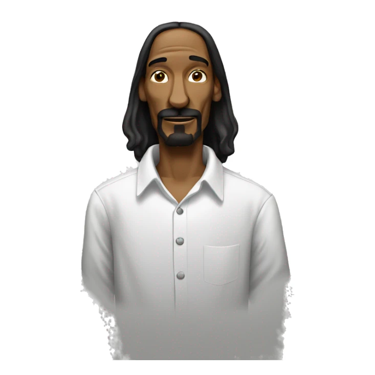 Snoop dog with White shirt  sticker