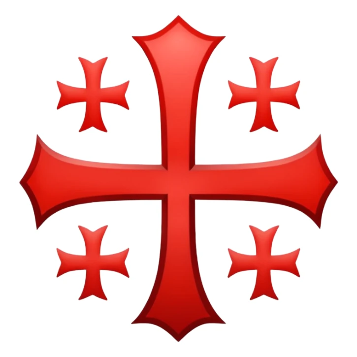 the red cross of the knights templar sticker
