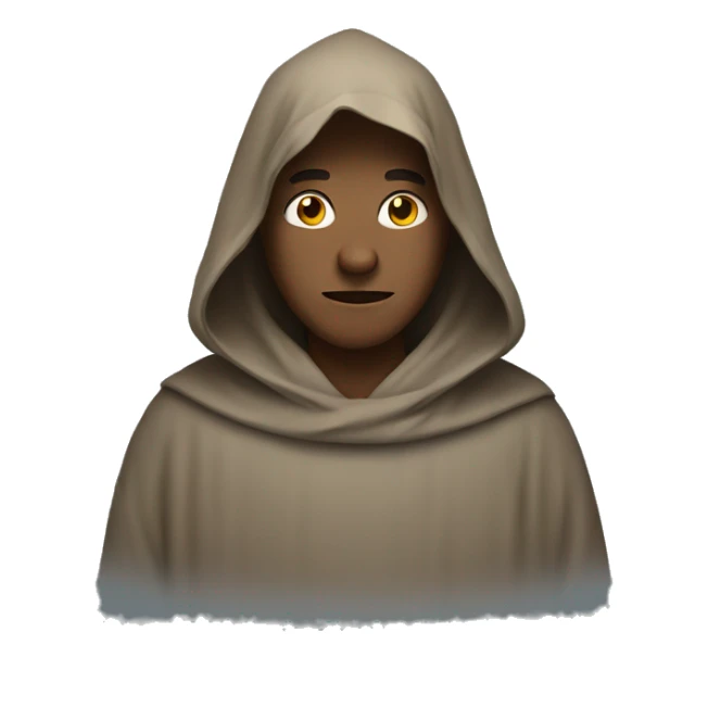 Mysterious Monk under Hood sticker