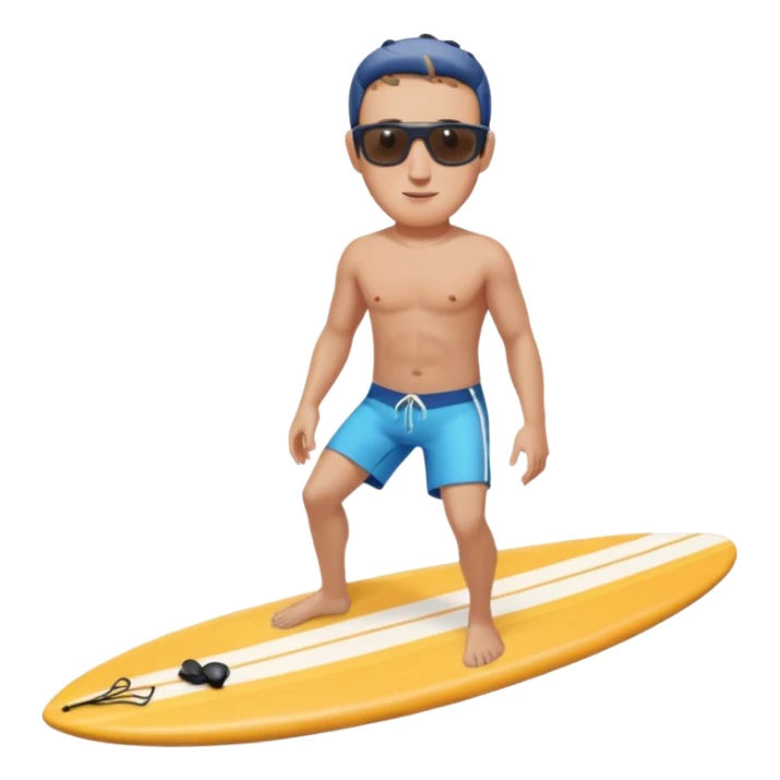 mark zuckerberg on a surfboard sticker