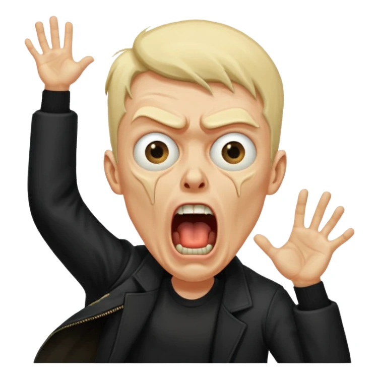 FAI LO STESSO UOMO CON LA GIACCA NERA (LA PRIMA IMMAGINE A SINITRA DELL ULTIMA RAPPRESENTAZIONE) CHE URLA DA DOLORE TIPO URLO DI MUNCH sticker