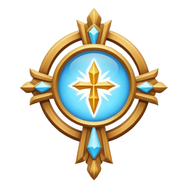 Apostle's emblem with a touch of light blue sticker