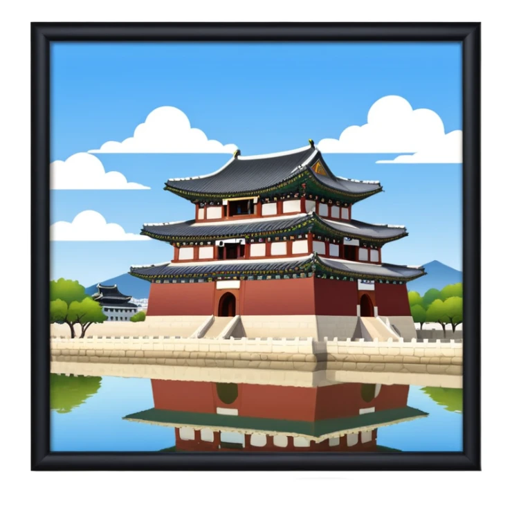 South Korea 
Gyeongbokgung Palace castle sticker