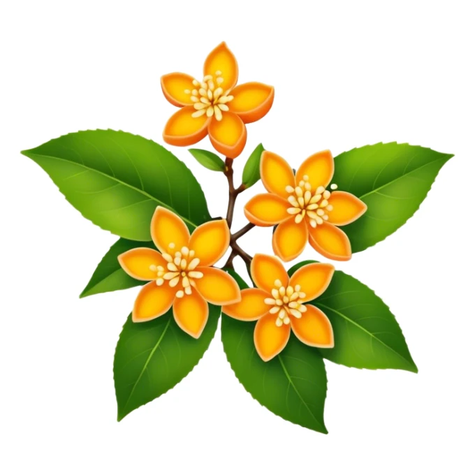 osmanthus flowers sticker